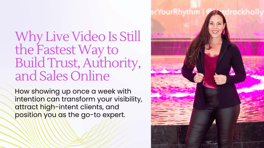 Why Live Video Is Still the Fastest Way to Build Trust, Authority, and Sales Online - Blog Article Featured Image