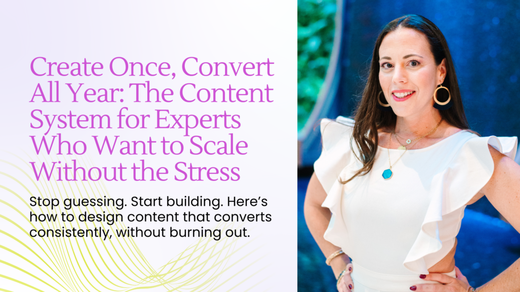 Create Once, Convert All Year_ The Content System for Experts Who Want to Scale Without the Stress - Blog Article Featured Image - 12.23.2025