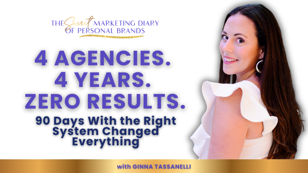 EP26 - The Secret Marketing Diary of Personal Brands Podcast with Ginna Tassanelli - From Marketing Chaos to a System That Actually Generates Weekly Revenue Online - YouTube Thumbnail - 09.02.2026